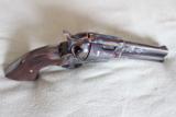 USFA SAA4 3/4" Check. Walnut grips A-Engraved Case Color & Blue 45 Colt Revolver - 2 of 5