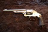 Merwin&Hulbert 2nd Mod. Nickel Open Top Revolver 44WCF - 2 of 11