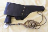 British Military Colt New Service with 1917 Holster .455 Eley British Proofs - 2 of 11