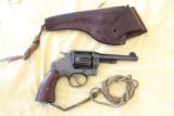 S&W M1917 WWI Revolver With US 1917 marked Holster 95% high polish blue - 2 of 15