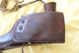 S&W M1917 WWI Revolver With US 1917 marked Holster 95% high polish blue - 4 of 15