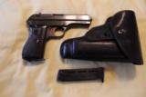 CZ27 Czech Military Pistol with Nazi Waffenampt in Near New Cond with original holster - 1 of 17