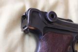 P08 Luger by DWM 1914 in 95% original Cond with WWI unit markings - 8 of 13