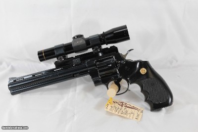 Colt Python, Blued, in .357 Magnum w/ Leopold Scope