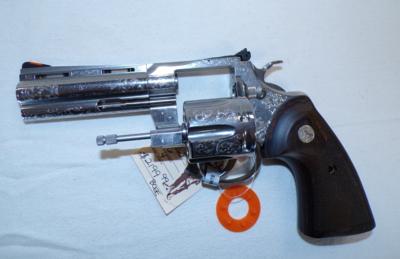 Colt Python Engraved .357 Magnum 4 inch Barrel - Image 7 of 8