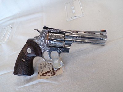Colt Python Engraved .357 Magnum 4 inch Barrel - Image 3 of 8
