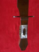 Cased 14” Custom Bowie Knife S/N 1 by Wally Hayes, Master Bladesmith - 10 of 17