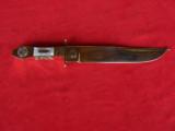 Cased 14” Custom Bowie Knife S/N 1 by Wally Hayes, Master Bladesmith - 7 of 17