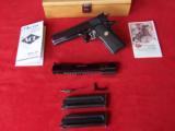 Colt 1911 National Match .45 caliber With .22 Conversion Unit and Two Magazines in Wooden Case - 2 of 19