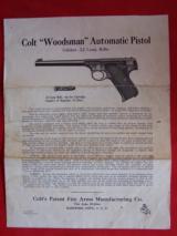 Colt 1st Model Woodsman Target in Box with paperwork 99% - 15 of 19