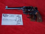 Colt Officers Model Flat Top Target .38 Special 6” Barrel from 1909 High Polish Finish - 1 of 20