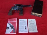 Colt Officers Model Target .38 with Rare 4 1/2” Barrel in Box - 3 of 20