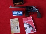 Colt Officers Model Target .38 Special 7 1/2” with Box & Paperwork 99% - 19 of 20