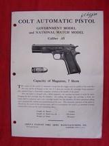 Colt Government Model 1911 .45 Caliber in Box with paperwork from 1920 - 19 of 20