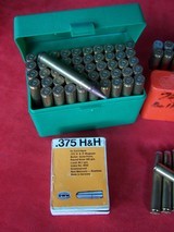 Big Game Cartridges. .375 H&H Ammo, .416 Rigby Ammo, .416 Taylor Ammo & .458 Winchester Ammo - 4 of 5