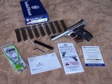 Smith & Wesson S&W Victory Model .22 Caliber with Extra Rail Mount and 9 Magazines NIB - 1 of 20