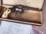Colt Pre-War Official Police .32-20 Nickel Finish with Special Order Checkered Back Strap & Ivory Grips from 1932 - 8 of 20