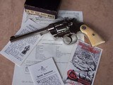 Colt Pre-War Official Police .32-20 Nickel Finish with Special Order Checkered Back Strap & Ivory Grips from 1932 - 5 of 20