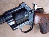 Colt 1950 Officers Model Special .22 caliber Alvin White Engraved with Roper Grips - 6 of 20