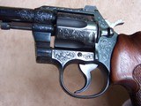 Colt 1950 Officers Model Special .22 caliber Alvin White Engraved with Roper Grips - 11 of 20