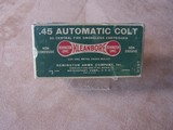 Remington UMC .45 Auto Colt Box of Ammo, Dog Bone Label, Full Box, Perfect Condition - 1 of 2