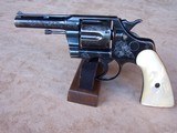 Colt Engraved Army Special .38 Special Flat Top Vent Rib Pearl Grips Fitz Style Cut-A-Way - 20 of 20