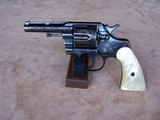 Colt Engraved Army Special .38 Special Flat Top Vent Rib Pearl Grips Fitz Style Cut-A-Way - 4 of 20