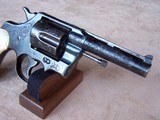 Colt Engraved Army Special .38 Special Flat Top Vent Rib Pearl Grips Fitz Style Cut-A-Way - 11 of 20