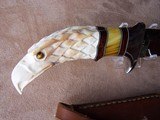 Ray Beers Custom Bowie with Eagle head handle. - 5 of 5