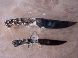 Andy Blackton Safari Club International two knife set with sheath - 4 of 7