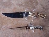 Andy Blackton Safari Club International two knife set with sheath - 2 of 7