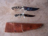 Andy Blackton Safari Club International two knife set with sheath - 3 of 7