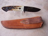 R.J Darby "Loveless Style Drop Point Hunter" with Stag Handle - 2 of 7