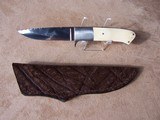 Steve Fecas Hippo Ivory Handle Custom Knife with Amazing Filework