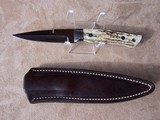 Mike Franklin Boot Knife with Stag Handle - 1 of 11