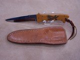 Mike Franklin Boot Knife with Falcon Scrimshaw - 5 of 8