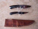Andy Blackton Piggy Back set of Buffalo Handle Hunting Knives - 3 of 6