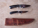 Andy Blackton Piggy Back set of Buffalo Handle Hunting Knives - 6 of 6