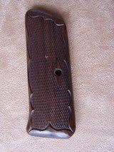 Colt Woodsman 1st Model Fleur-de-lis walnut grips - 2 of 5