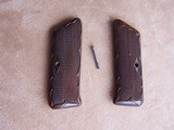 Colt Woodsman 1st Model Fleur-de-lis walnut grips - 5 of 5