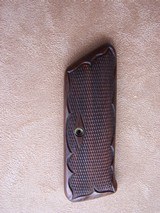 Colt Woodsman 1st Model Fleur-de-lis walnut grips - 3 of 5