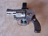 Smith & Wesson Fully Engraved Model 649 .38 Special Stainless Steel 1 7/8” Barrel As New - 1 of 17