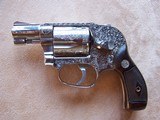 Smith & Wesson Fully Engraved Model 649 .38 Special Stainless Steel 1 7/8” Barrel As New - 13 of 17