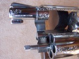 Smith & Wesson Fully Engraved Model 649 .38 Special Stainless Steel 1 7/8” Barrel As New - 9 of 17
