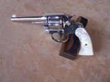 Colt Police Positive Nickel .32 Caliber Pequano with Pearl Grips, Heiser Holster & Colt Letter - 15 of 20