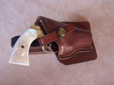 Colt Police Positive Nickel .32 Caliber Pequano with Pearl Grips, Heiser Holster & Colt Letter - 2 of 20