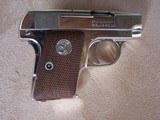 Colt Nickel 1908 .25 Auto in the box with brush & paperwork. Excellent. - 12 of 20