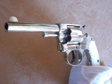 Colt Nickel New Police .32 with a 4” barrel and Pearl grips in the box with paperwork & Colt Letter. Made in 1904 and in excellent condition - 5 of 20