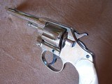 Colt Nickel New Police .32 with a 4” barrel and Pearl grips in the box with paperwork & Colt Letter. Made in 1904 and in excellent condition - 10 of 20
