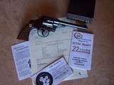 Colt Official Police .22 with 6” Barrel as New with Box & Paperwork S/N 182 - 3 of 20